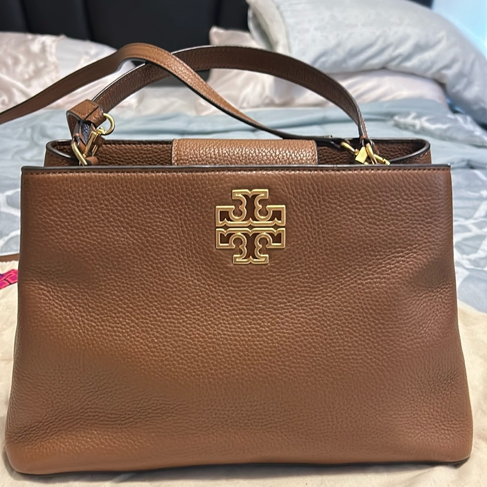 Like New Tory Burch Britten Satchel
